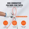 VEVOR Fish Tape, 125-foot, 3/16-inch, PET Wire Puller with Optimized Housing and Handle, Easy-to-Use Cable Puller Tool