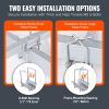 VEVOR Marine Trailer Guide Set, 46' LED Illuminated Guide Poles, Pair of Steel, Corrosion-Resistant, with PVC Covering, Suitable for Ski, Fishing