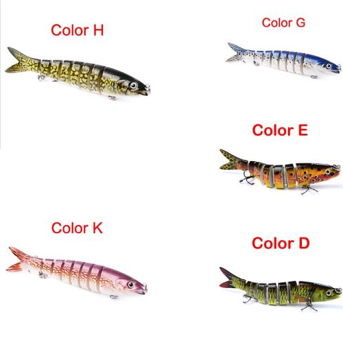 Pike Fishing Lures Artificial Multi Jointed Sections Hard Bait Trolling Pike Carp Fishing Tools